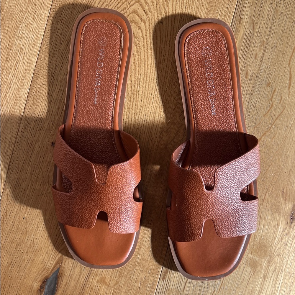 Wild Diva Brown Sandals